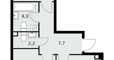 Apartamento 2 habitaciones en Postnikovo, Rusia