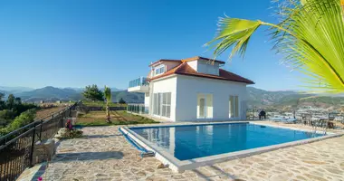 Villa 3 rooms with parking, with Sea view, with Swimming pool in Alanya, Turkey
