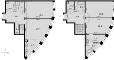 Apartamento 4 habitaciones en North-Western Administrative Okrug, Rusia