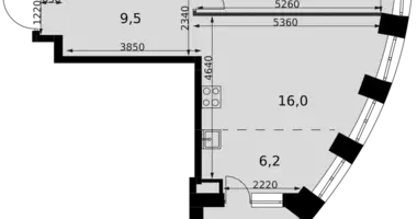 Apartamento 1 habitación en North-Western Administrative Okrug, Rusia