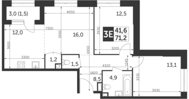 Appartement 3 chambres dans North-Eastern Administrative Okrug, Fédération de Russie