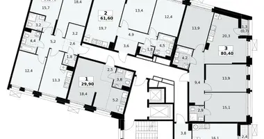 Apartamento 1 habitación en Kommunarka, Rusia
