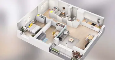 Apartamento 3 habitaciones en Poznan, Polonia