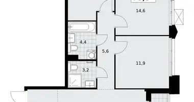 Wohnung 3 zimmer in Troizk, Russland