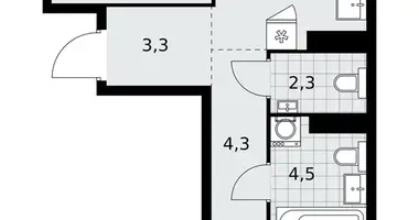 Appartement 3 chambres dans poselenie Sosenskoe, Fédération de Russie