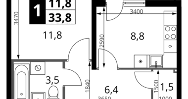 Appartement 1 chambre dans Leninsky District, Fédération de Russie