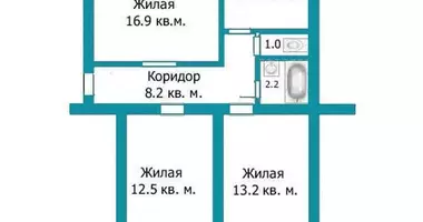 Квартира 3 комнаты в Фаниполь, Беларусь