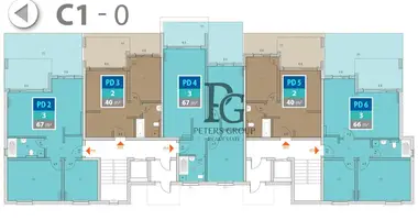 Apartamento 2 habitaciones en Meljine, Montenegro