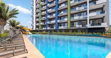 1 room apartment with double glazed windows, with balcony, with furniture in Mersin, Turkey