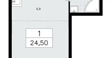 Apartamento 1 habitación en poselenie Sosenskoe, Rusia