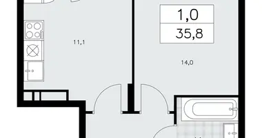 Квартира 1 комната в поселение Сосенское, Россия