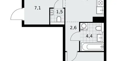 Apartamento 3 habitaciones en poselenie Sosenskoe, Rusia