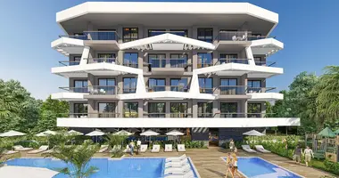 1 room apartment with balcony, with air conditioning, with parking in Karakocali, Turkey