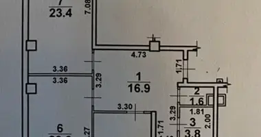 Mieszkanie 3 pokoi w Siewierodonieck, Ukraina