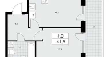 Apartamento 1 habitación en Krasnoye Selo, Rusia