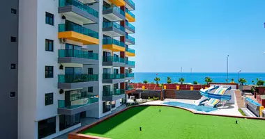 1 room apartment with parking, with Pool, with terrassa in Alanya, Turkey