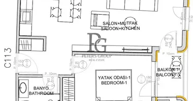 Apartamento 2 habitaciones en Bar, Montenegro