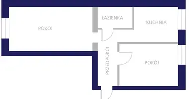 2 room apartment in Warsaw, Poland