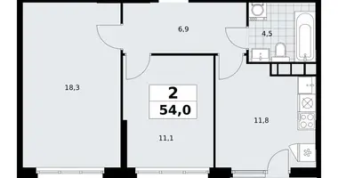 Appartement 2 chambres dans South-Western Administrative Okrug, Fédération de Russie