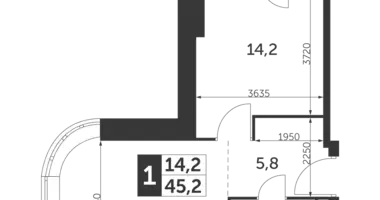 Apartamento 2 habitaciones en North-Eastern Administrative Okrug, Rusia