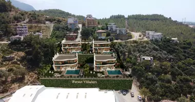 Villa 5 rooms with double glazed windows, with balcony, with air conditioning in Degirmendere, Turkey