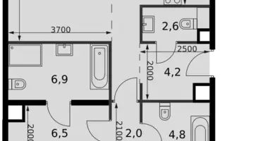 Wohnung 3 zimmer in Nordwestlicher Verwaltungsbezirk, Russland