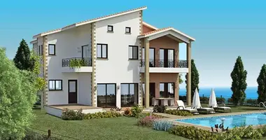 Villa 3 bedrooms with Sea view, with Swimming pool, with Mountain view in Kouklia, Cyprus