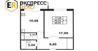 Mieszkanie 1 pokój w Brześć, Białoruś