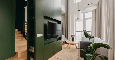 Penthouse 1 bedroom with Furniture, with Parking, with Air conditioner in Warsaw, Poland