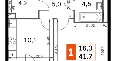 Apartamento 1 habitación en Moscú, Rusia