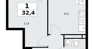 Appartement 1 chambre dans Postnikovo, Fédération de Russie