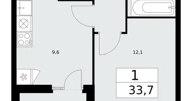 Appartement 1 chambre dans poselenie Desenovskoe, Fédération de Russie