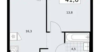 1 room apartment in Troitsk, Russia
