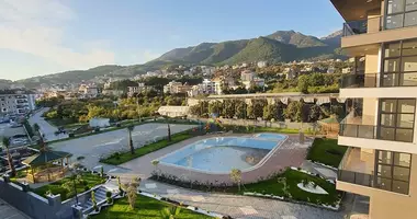 Duplex 4 rooms with parking, with swimming pool, with security in Alanya, Turkey