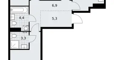 Квартира 3 комнаты в район Коммунарка, Россия