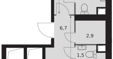 Appartement 2 chambres dans Konkovo District, Fédération de Russie