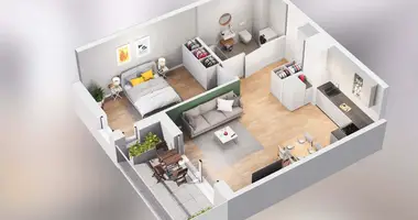 Apartamento 2 habitaciones en Poznan, Polonia