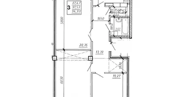 3 room apartment in Mahilyow, Belarus