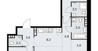 Wohnung 4 Zimmer in Südwestlicher Verwaltungsbezirk, Russland