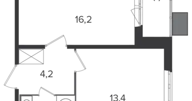 Mieszkanie 1 pokój w Leninsky District, Rosja