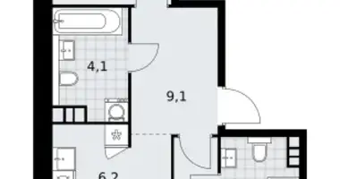 Apartamento 3 habitaciones en South-Western Administrative Okrug, Rusia