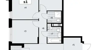 Apartamento 3 habitaciones en poselenie Sosenskoe, Rusia