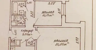 Apartamento 3 habitaciones en Minsk, Bielorrusia