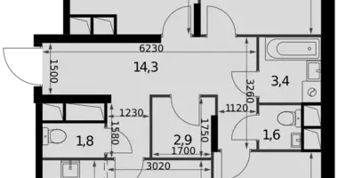 4 room apartment in Razvilka, Russia