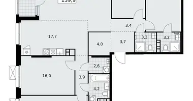 Apartamento 5 habitaciones en Moscú, Rusia