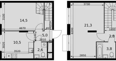 Appartement 2 chambres dans Razvilka, Fédération de Russie