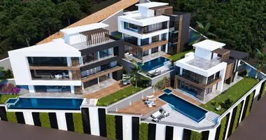 Villa 5 chambres avec Vue sur la mer, avec Piscine, avec Garage dans Alanya, Turquie