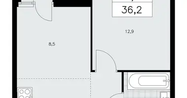 Mieszkanie 2 pokoi w poselenie Sosenskoe, Rosja