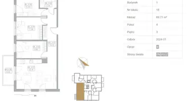 Apartamento 4 habitaciones en Reda, Polonia