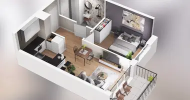 Apartamento 2 habitaciones en Poznan, Polonia